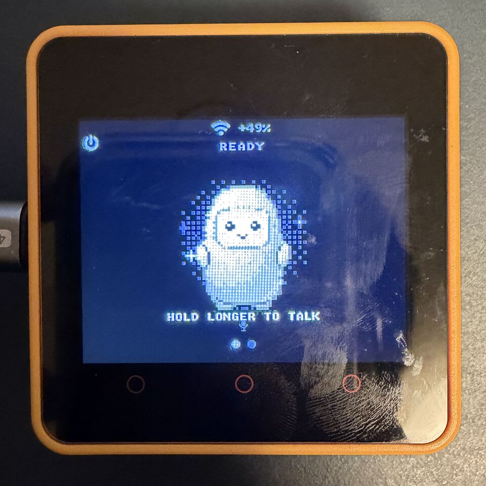 READY状態でHOLD LONGER TO TALKと表示されるCore2