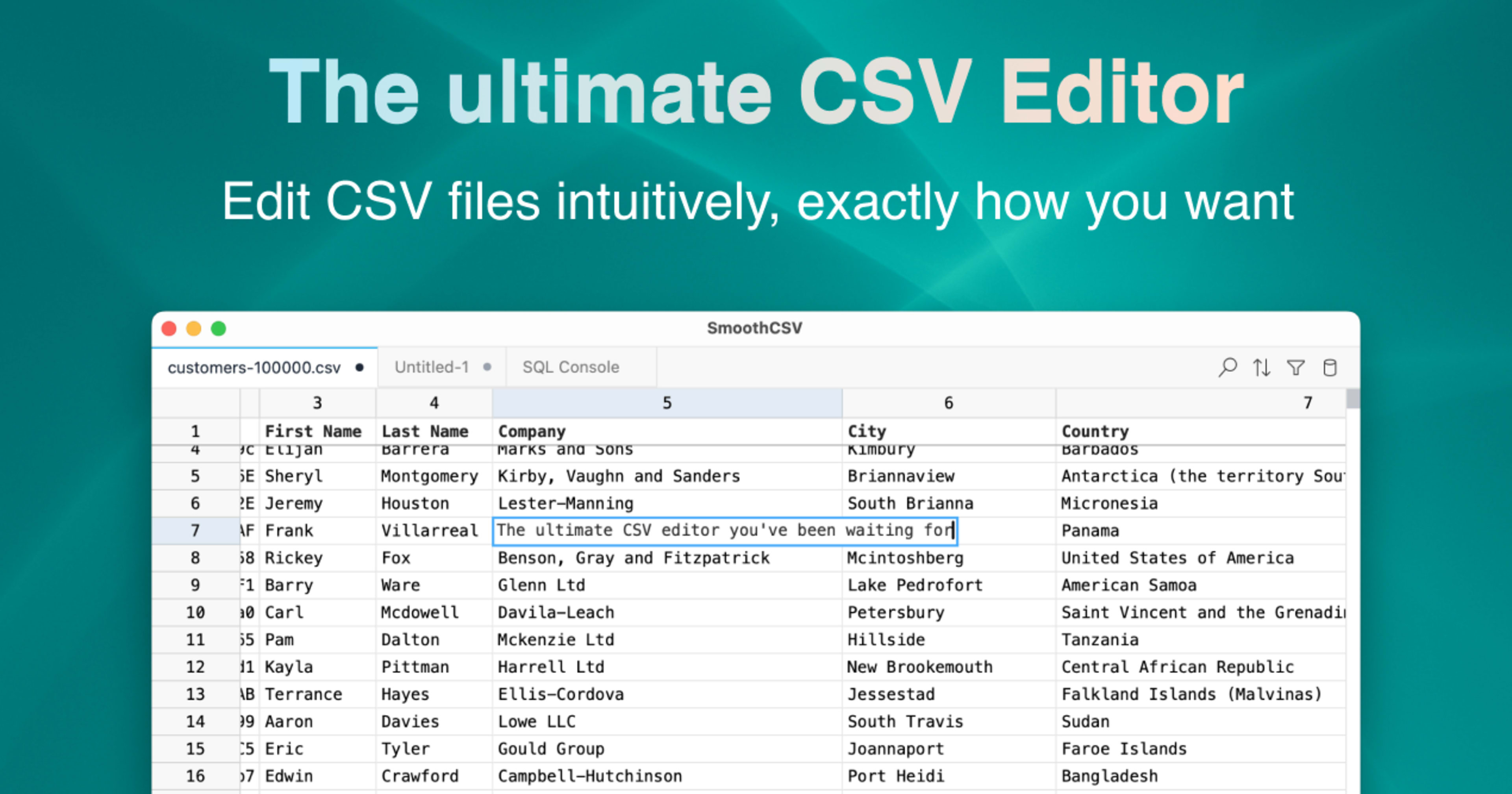 最強のCSVエディタ「SmoothCSV」バージョン3になりました！