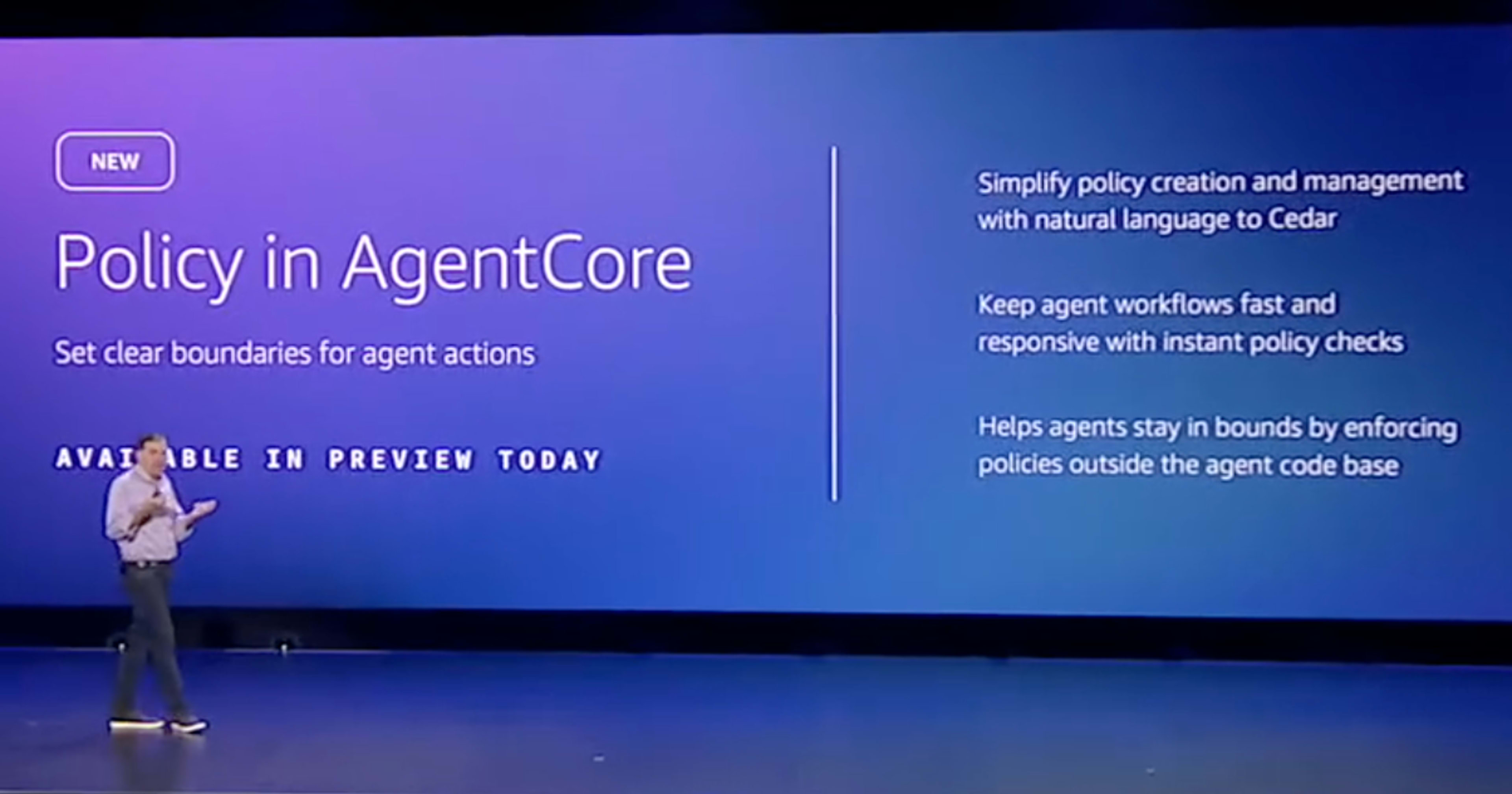 [アップデート] Amazon Bedrock AgentCore にPolicy機能（プレビュー）が追加されました #AWSreInvent