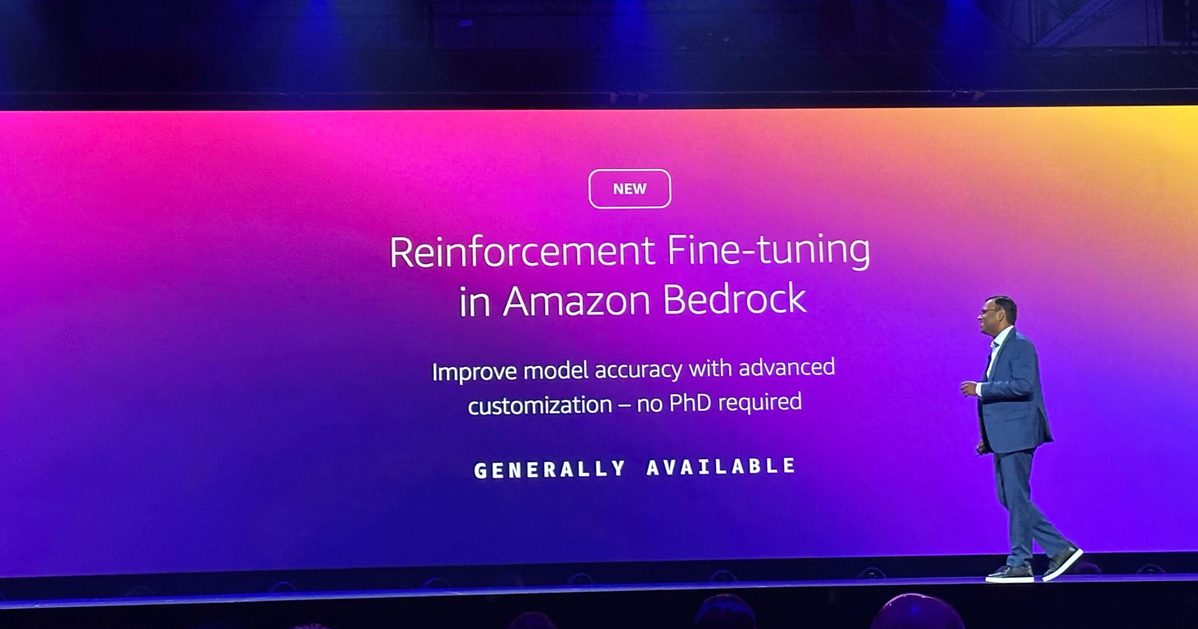 Amazon Bedrock で Reinforcement Fine-tuning が発表されました