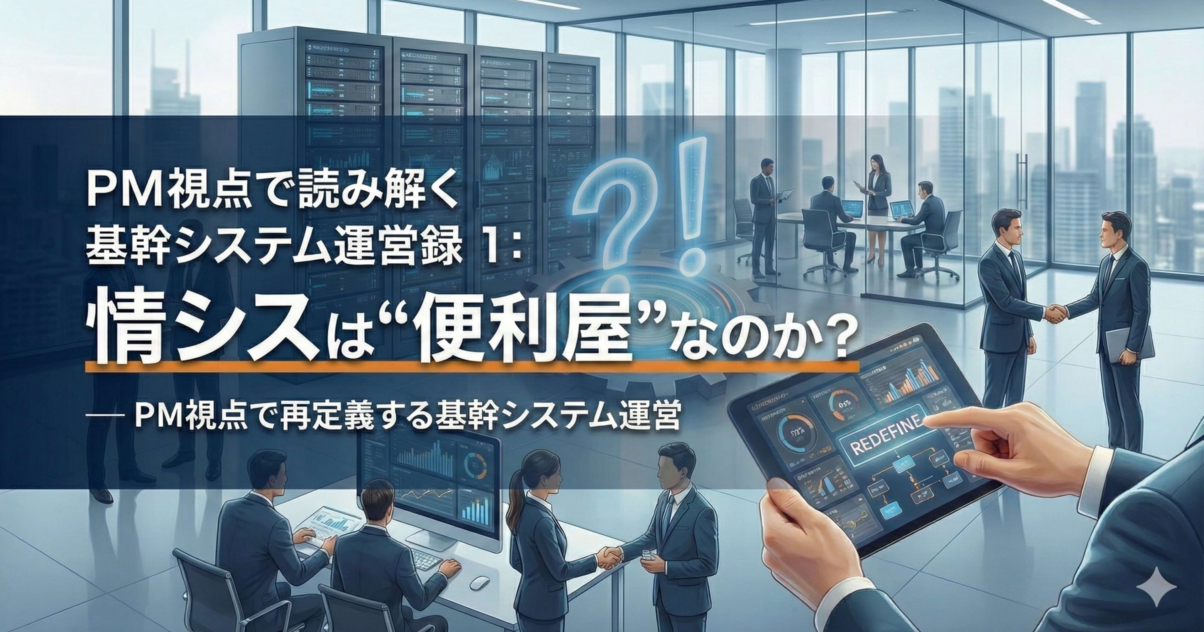 PM視点で読み解く 基幹システム運営録 1: 情シスは“便利屋”なのか？ — PM視点で再定義する基幹システム運営