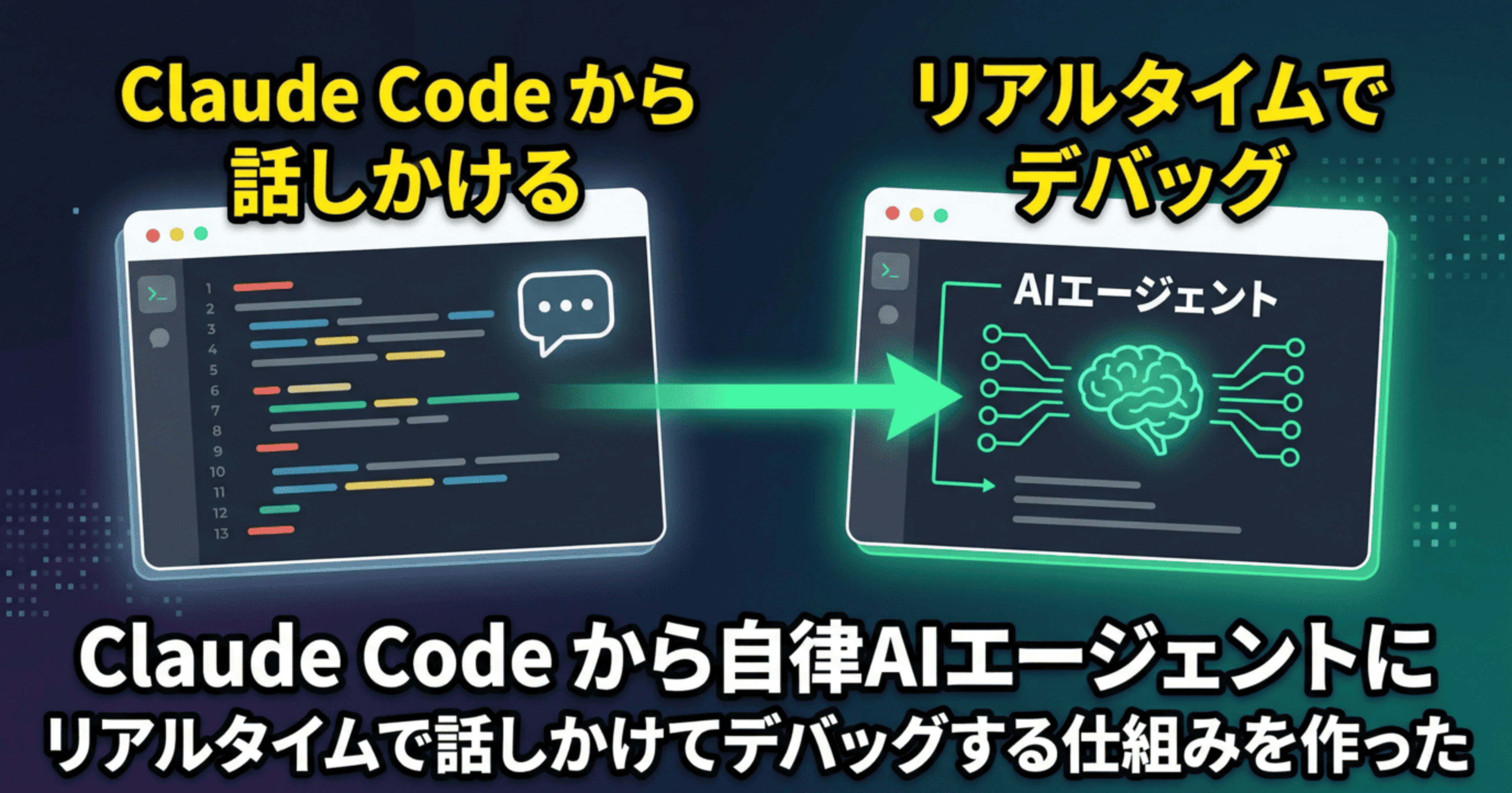 Claude Code から自律AIエージェントにリアルタイムで話しかけてデバッグする仕組みを作った