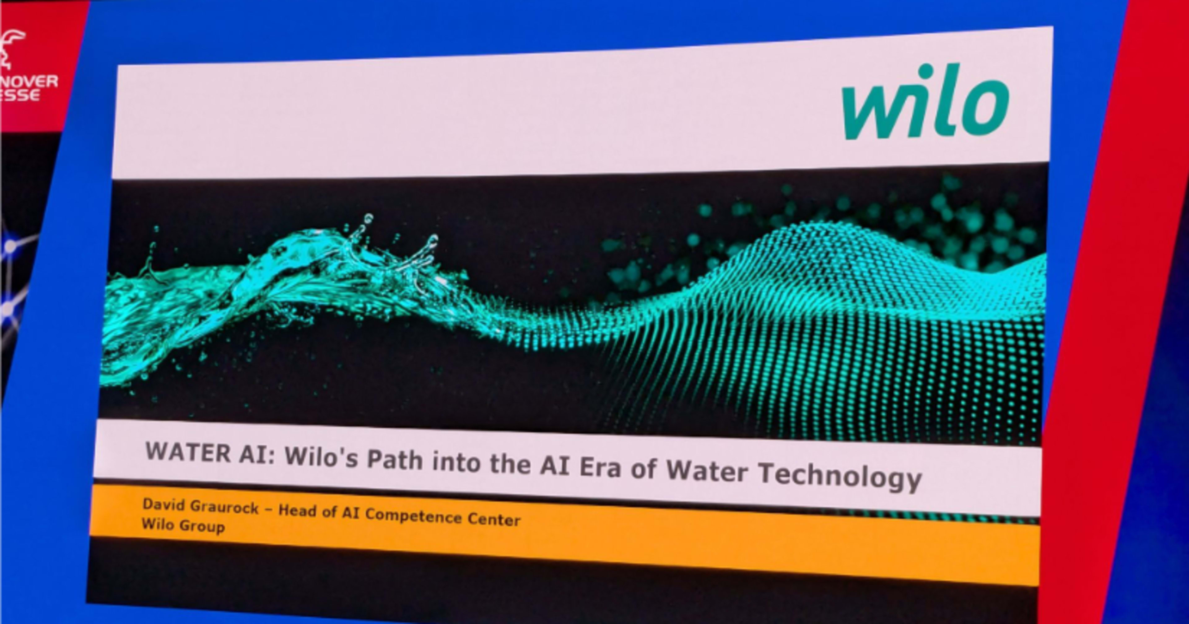 【Center Stage】ポンプとパイプにAIを。150年企業Wiloが語った「Water AI」戦略 #HM26
