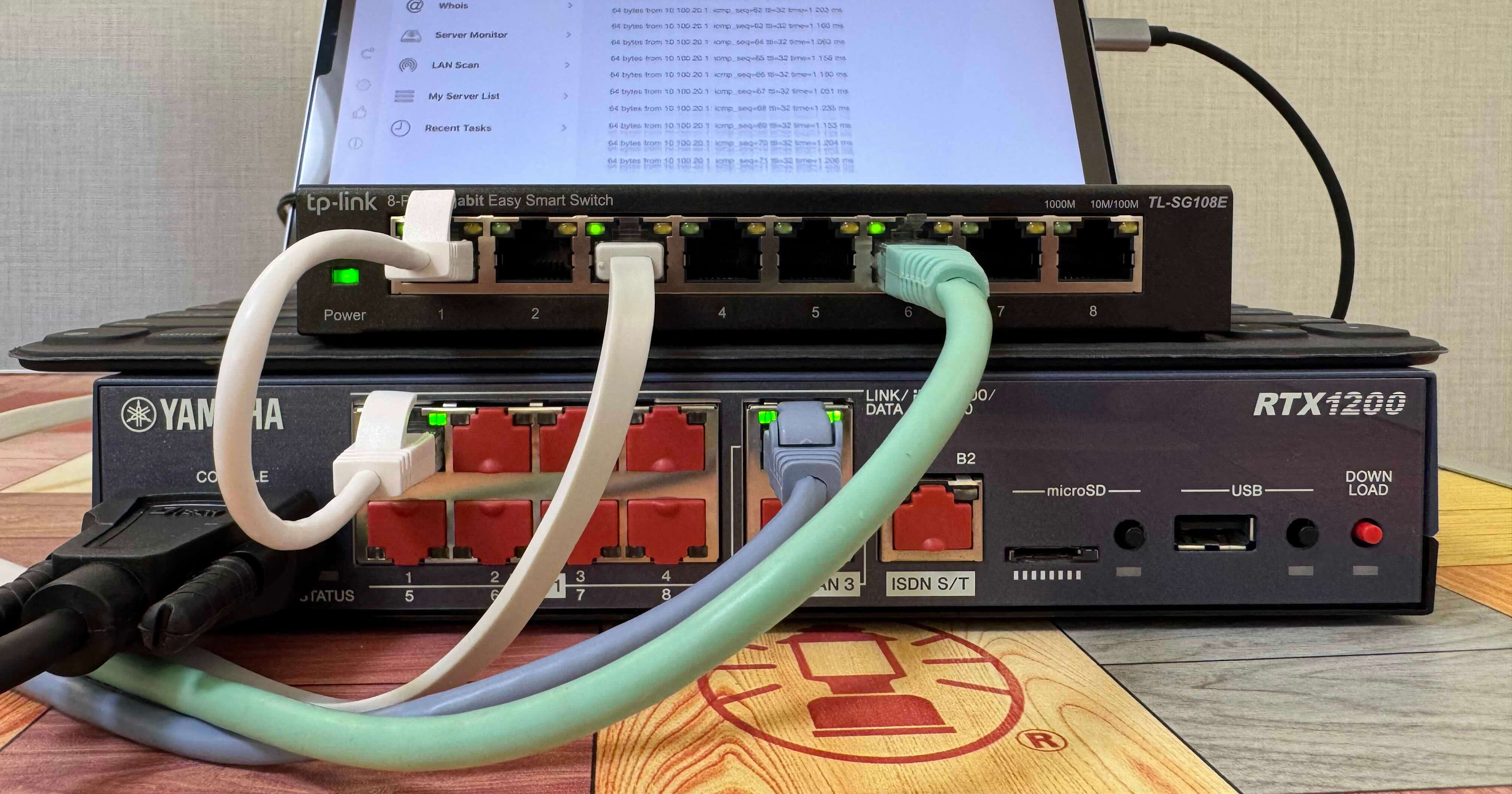 YAMAHA RTX1200 で VLAN 間ルーティング（router on a stick）を構成してみた