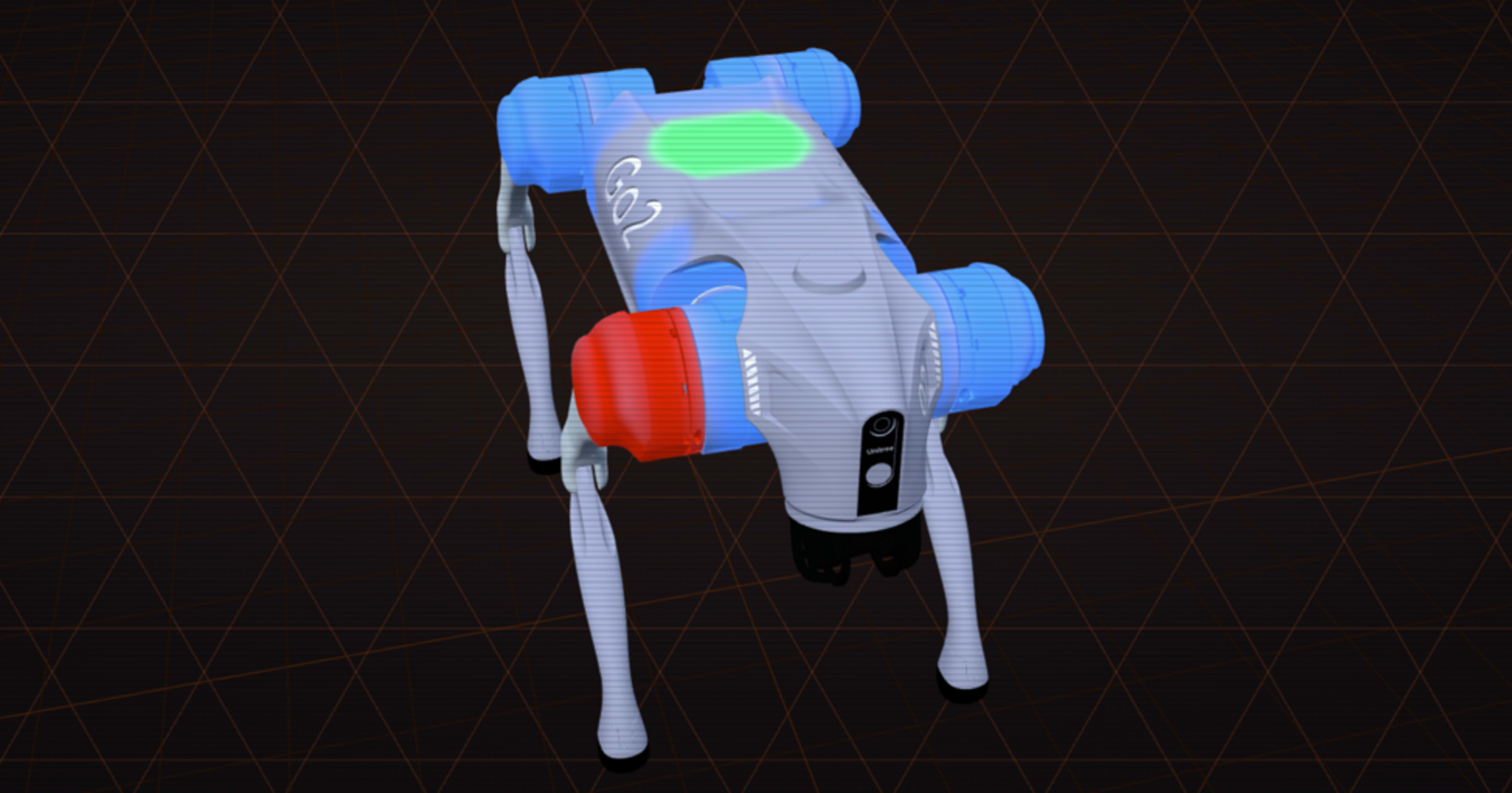 ロボットの URDF を使ってモーター温度を 3D モデル上にマッピングしてみた