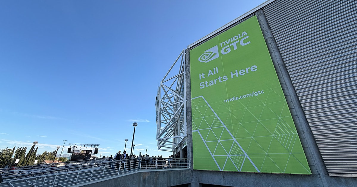 GTC 2026 キーノート会場の SAP Center