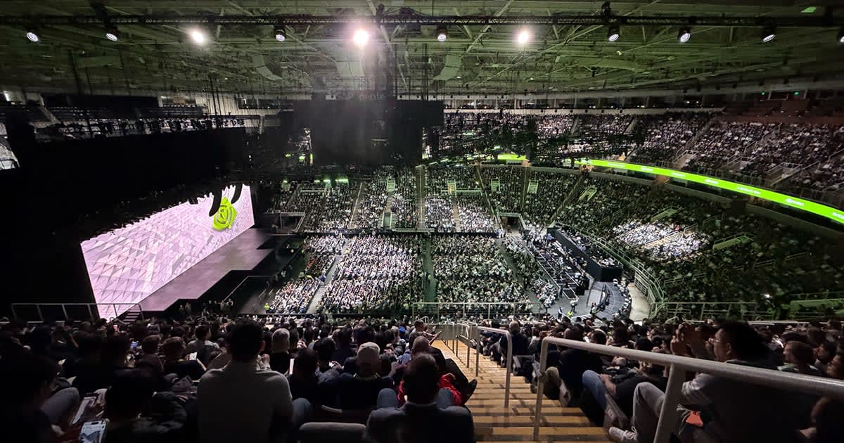 GTC 2026 キーノートの会場の様子