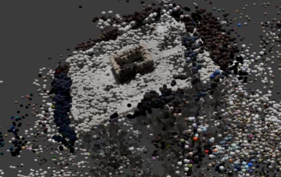 Blender カラー点群