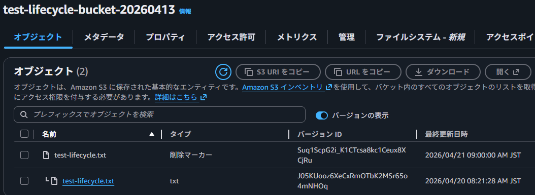 ③オブジェクト_初回ルールトリガー後の9時過ぎ
