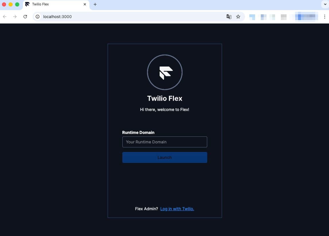login page