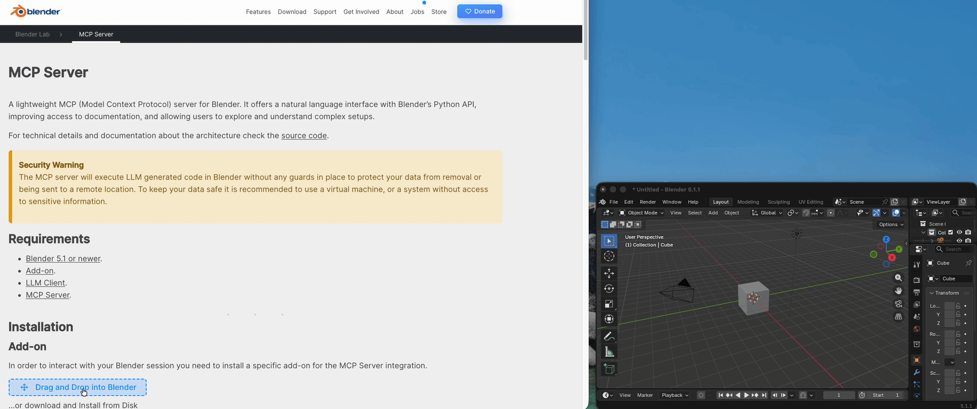 1回目のドラッグ&ドロップ