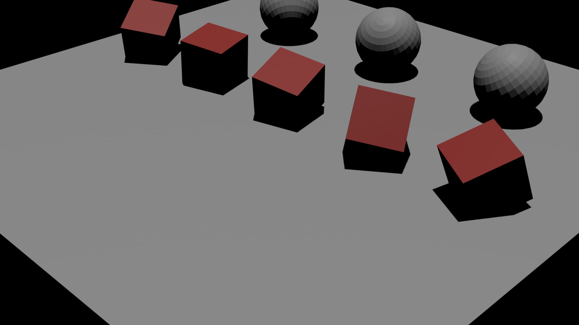 ランダム回転を適用したあとのシーン