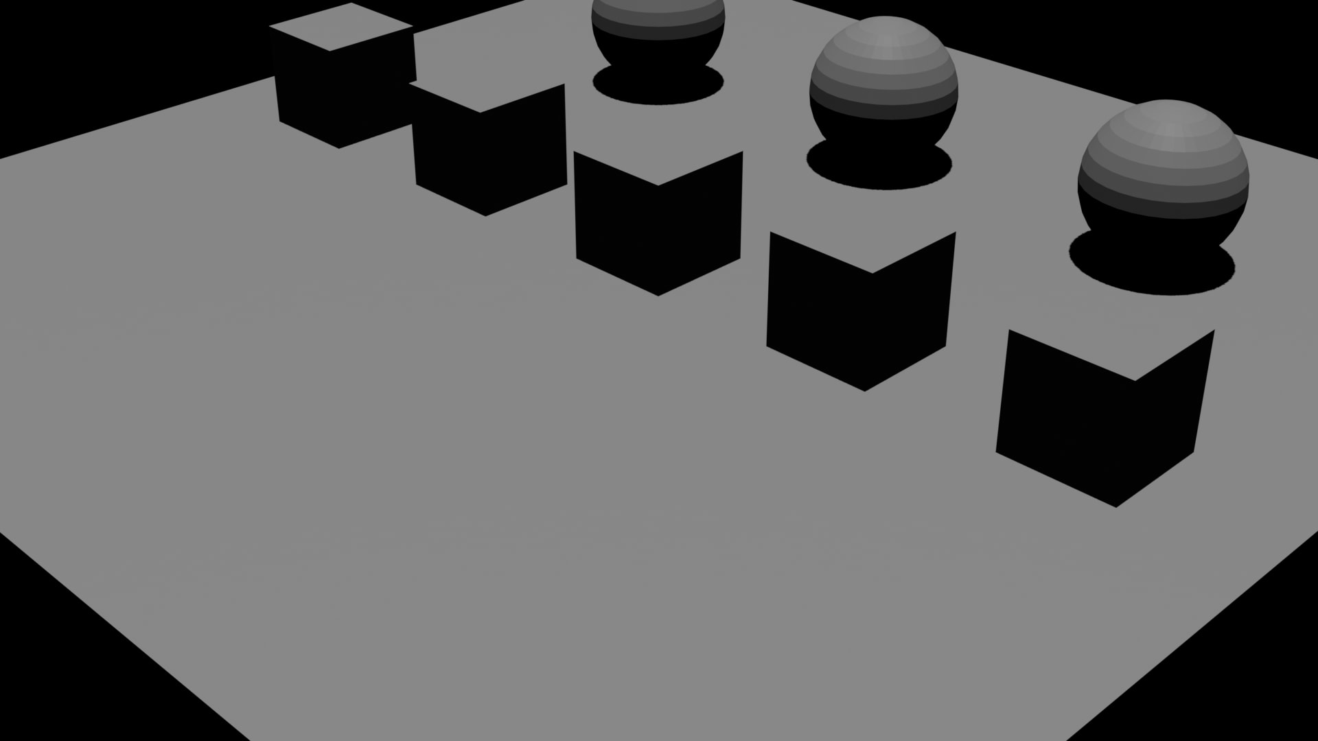 修正後の状態。立方体が綺麗に並んでいる