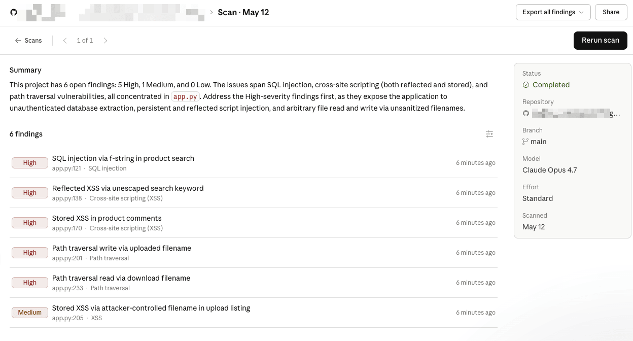 claude-security-finding-list