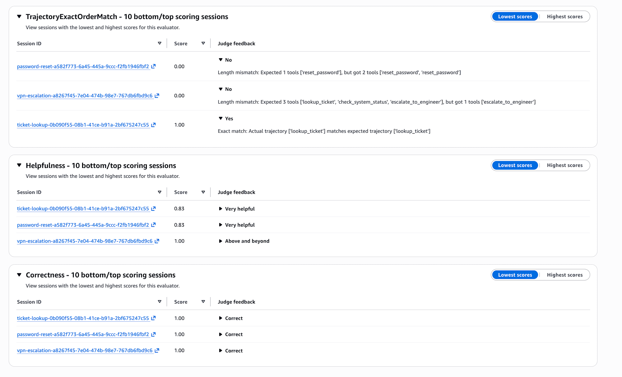 dataset-eval-console