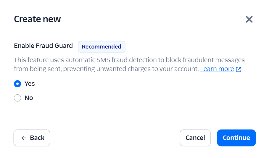 Enable Fraud Guard