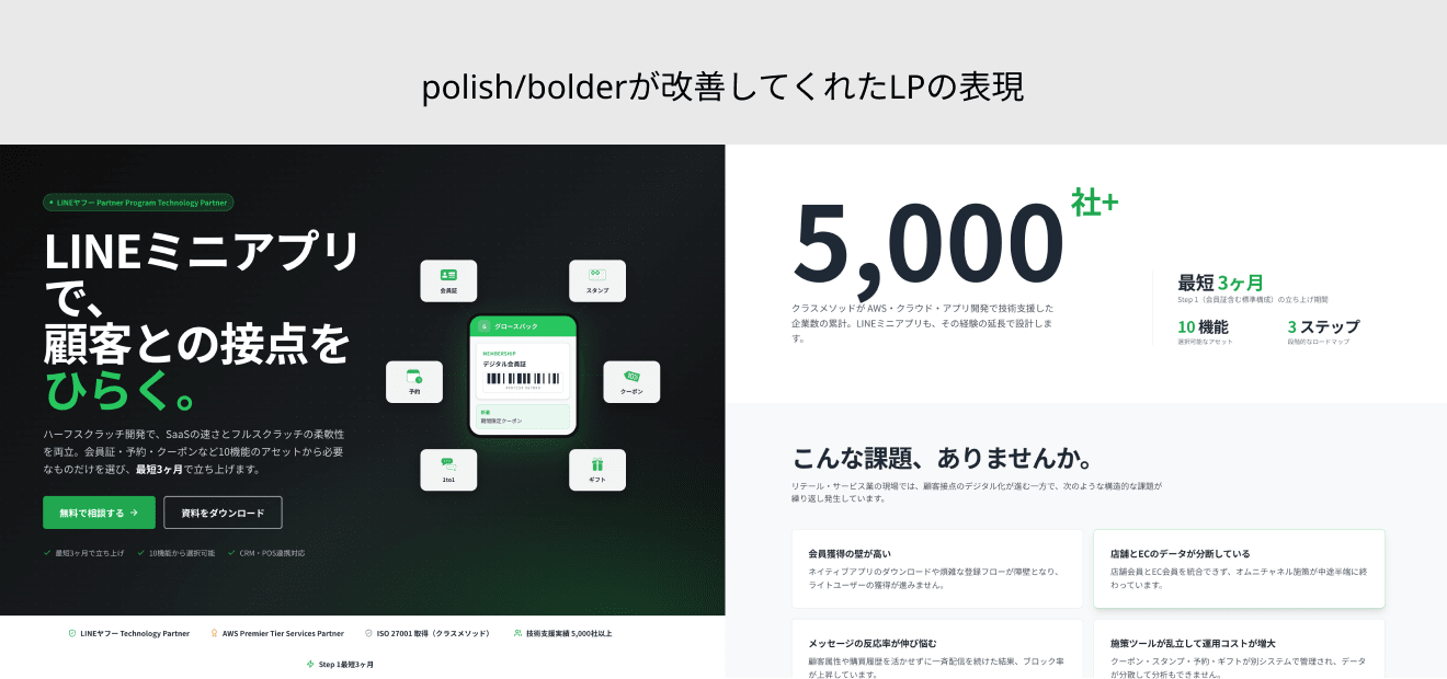 bolderが改善してくれたLPの表現