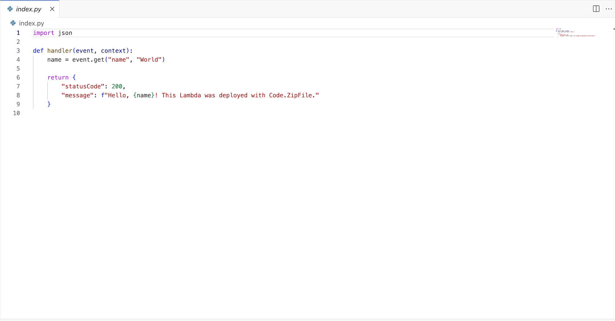 lambda-code-inline