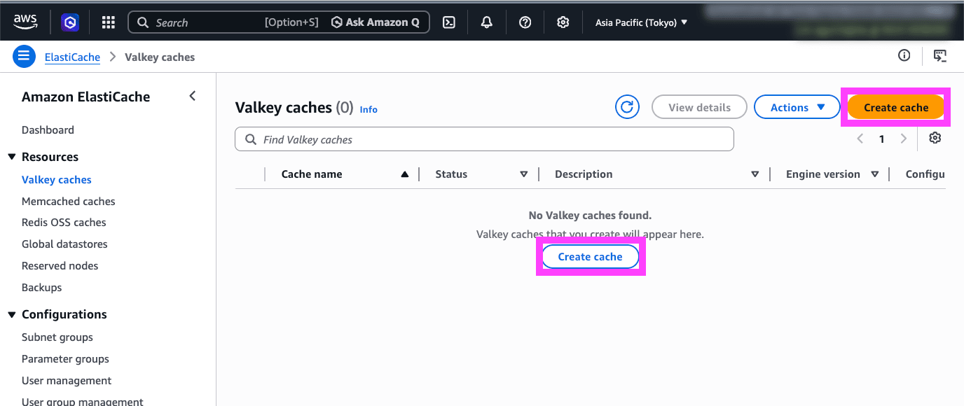 Create cache
