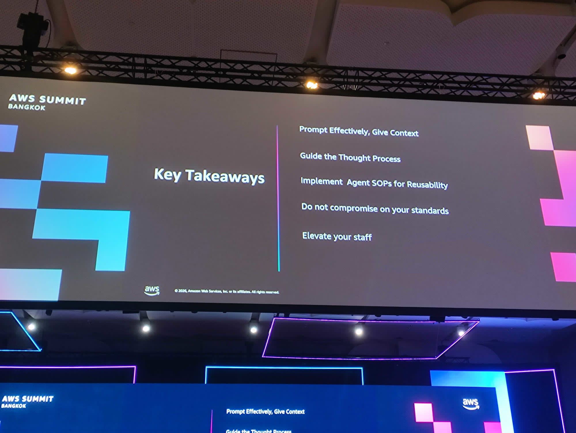 Key Takeaways ของ session