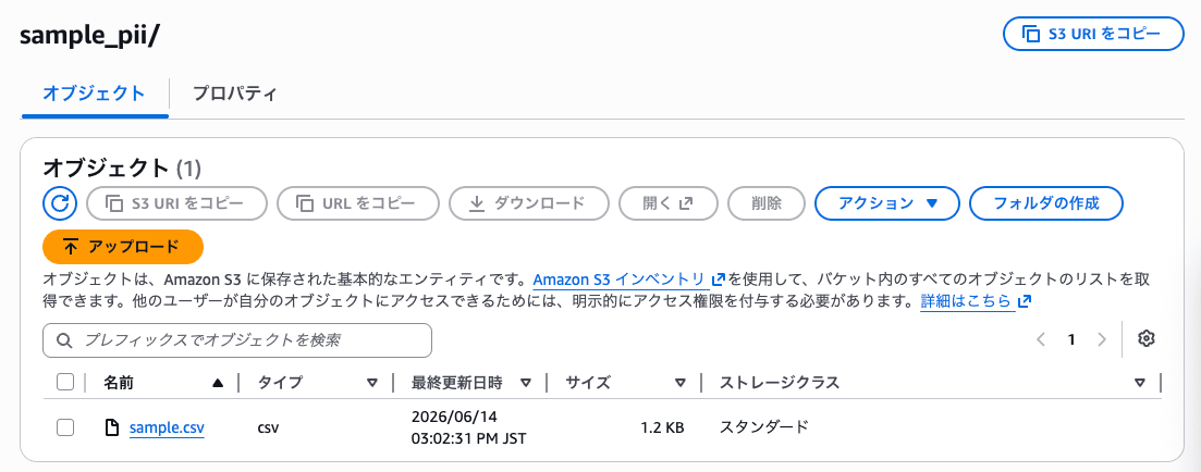 アップロードしたファイル