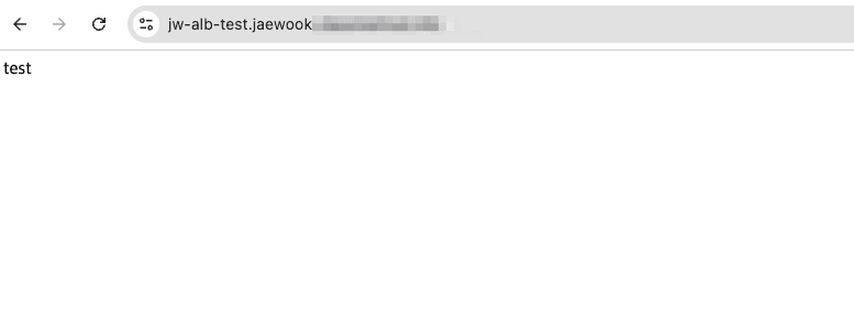 jw-alb-test.jaewook.도메인.com 접속 결과