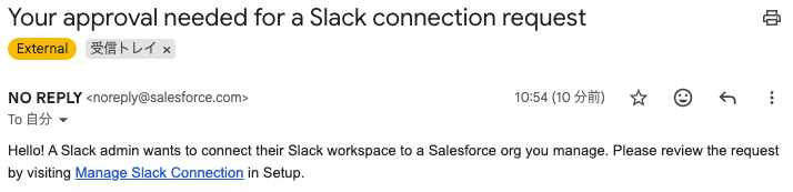 Manage Slack Connection