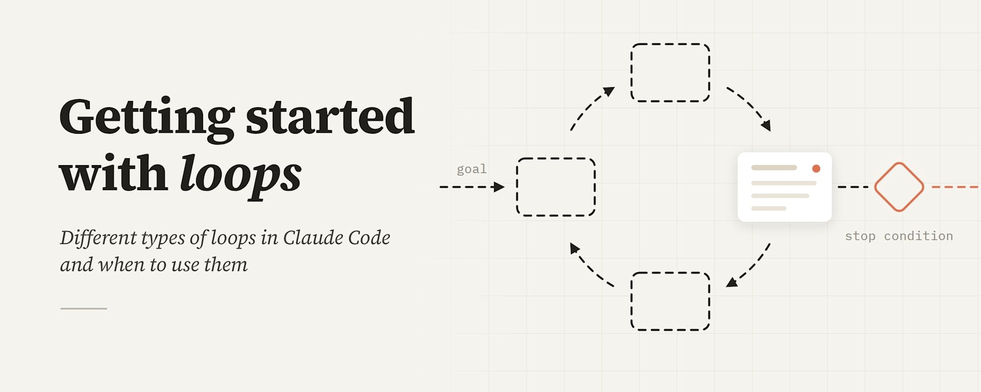 **Getting started with loops**