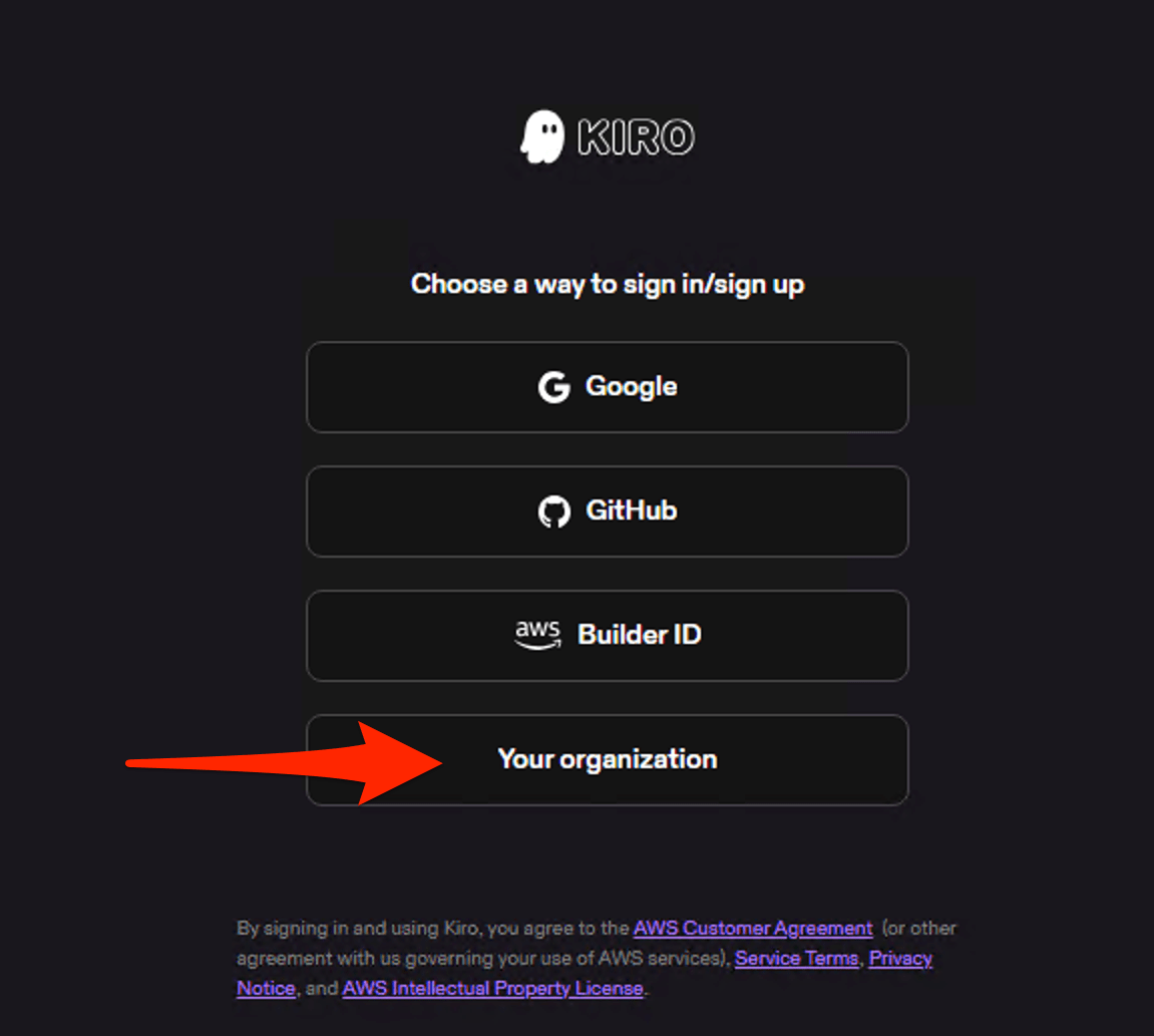 IAM Kiro Identity Center Account Instance Getting Started 23