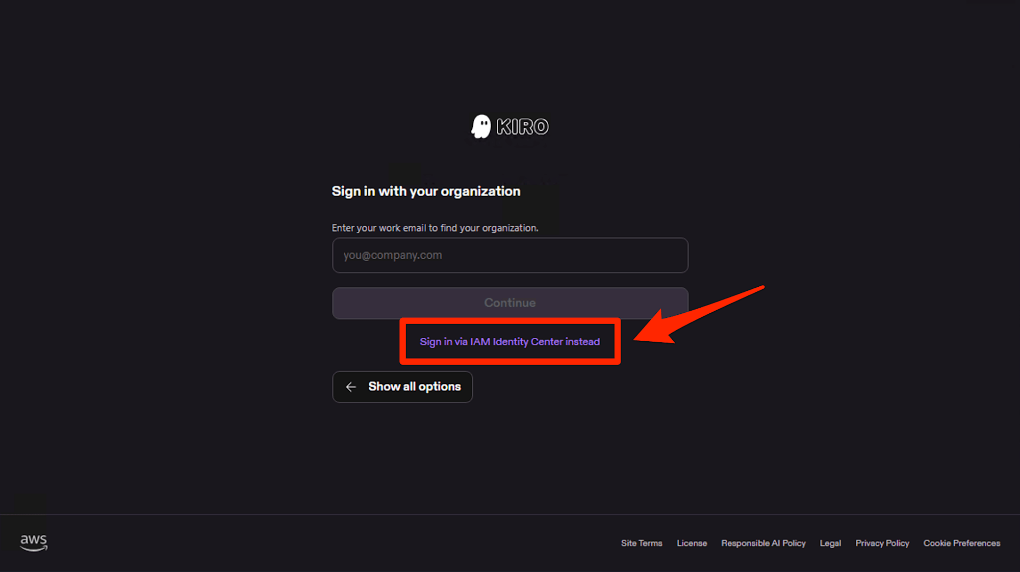 IAM Kiro Identity Center Account Instance Getting Started 24