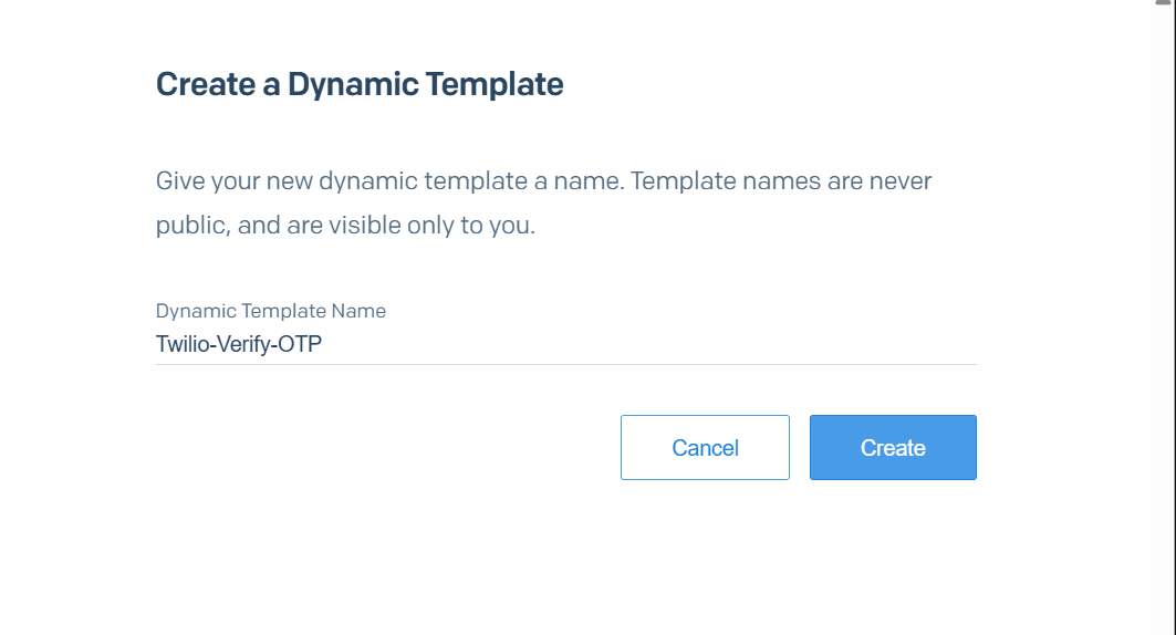 Dynamic Template名前入力画面