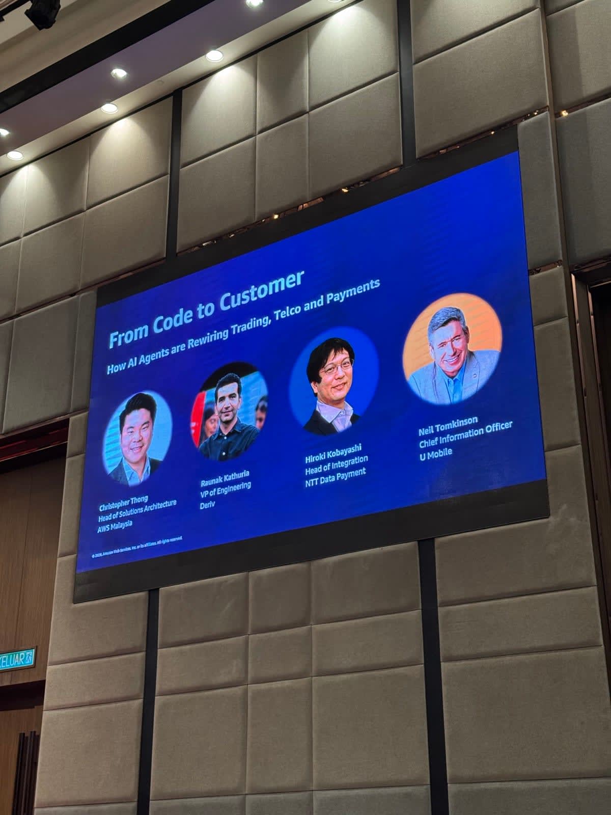 Fireside chat slide: From Code to Customer panel