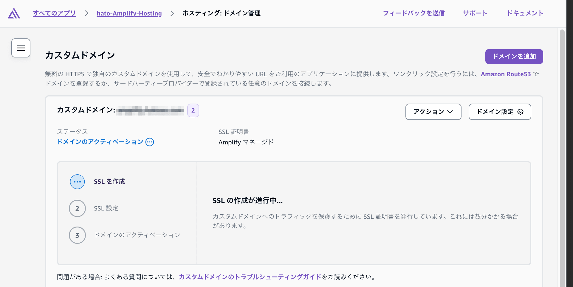 Amplify Third Party DNS Custom Domain Setup 6