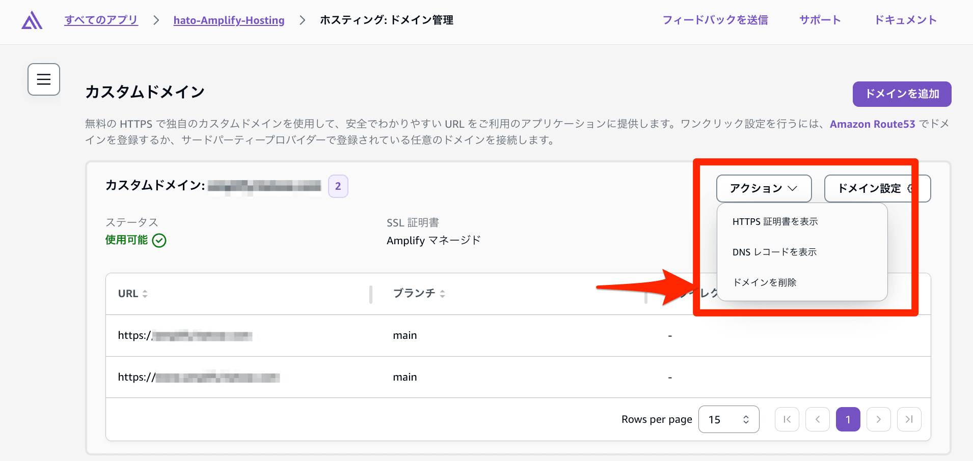 Amplify Third Party DNS Custom Domain Setup 13