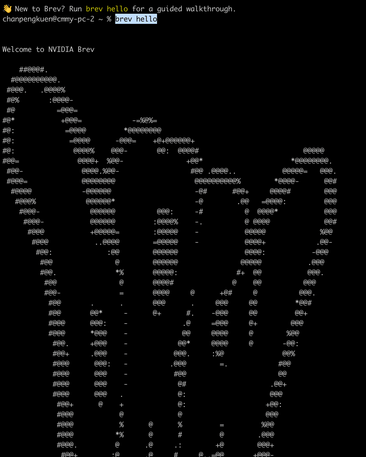 brev hello walkthrough