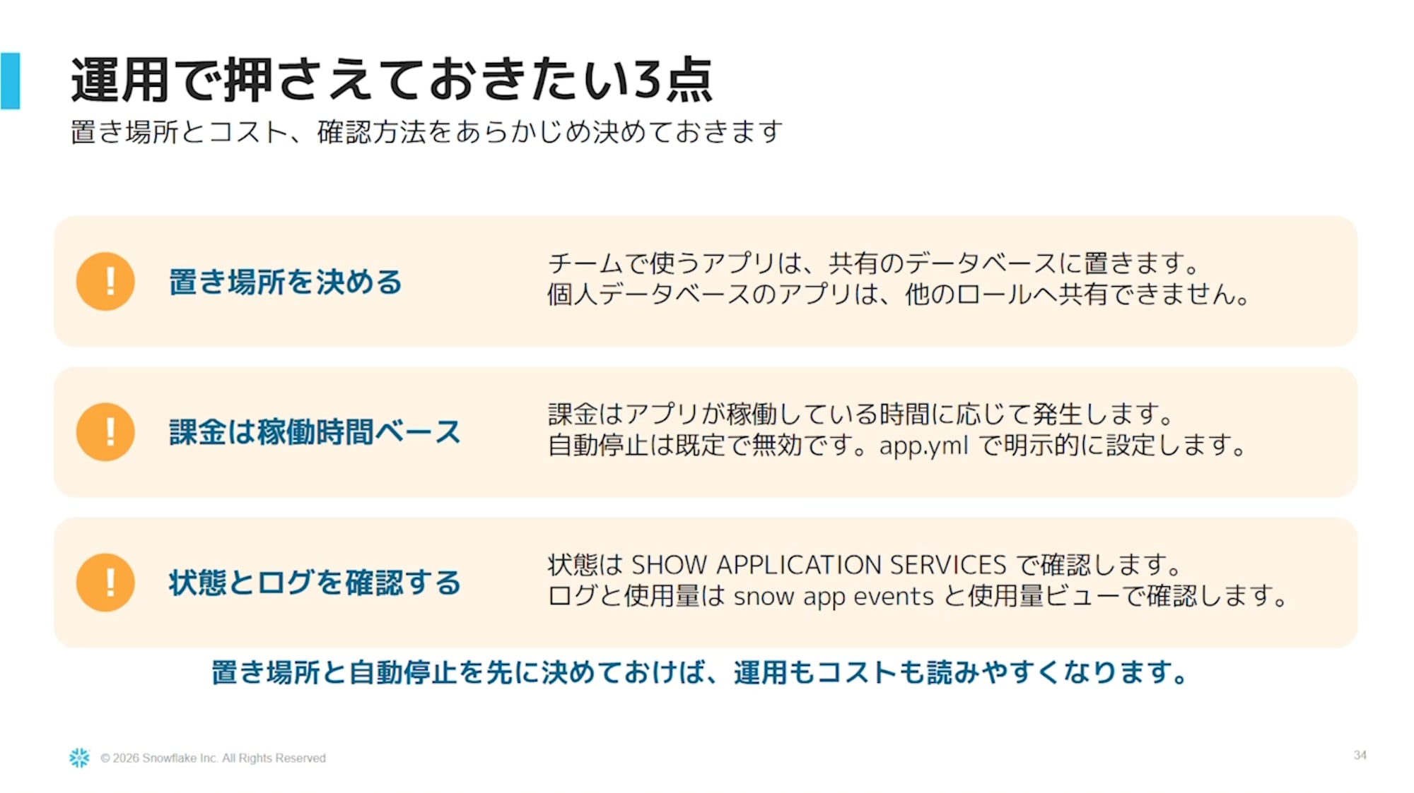 運用面で押さえておくこと