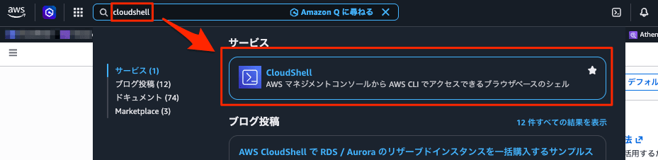 cloudshell-search