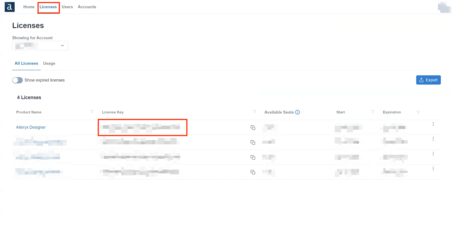 AlteryxLicensing&DownloadsPortal