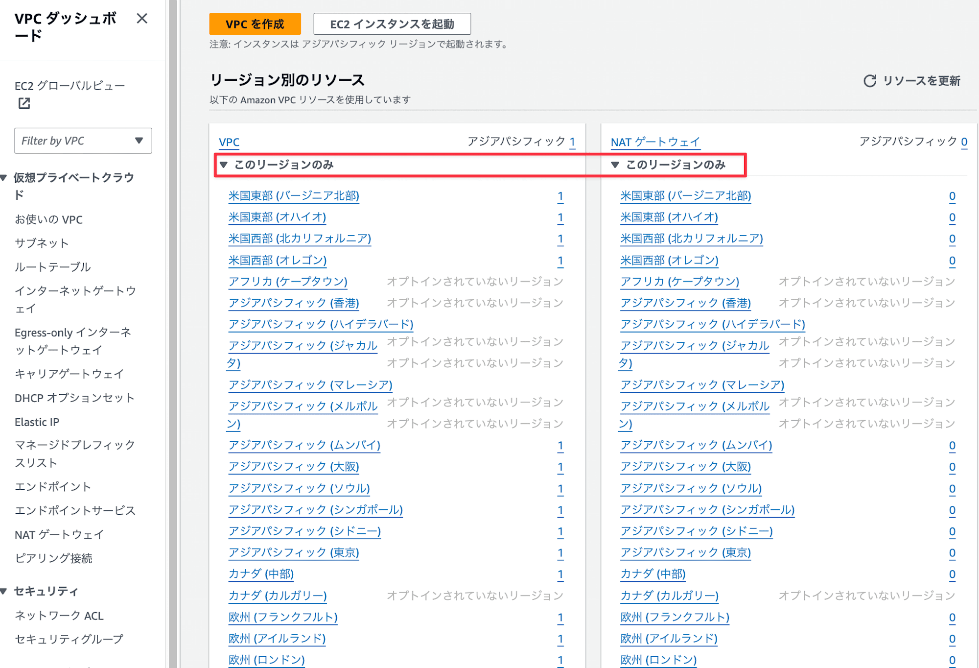 08-vpcダッシュボード