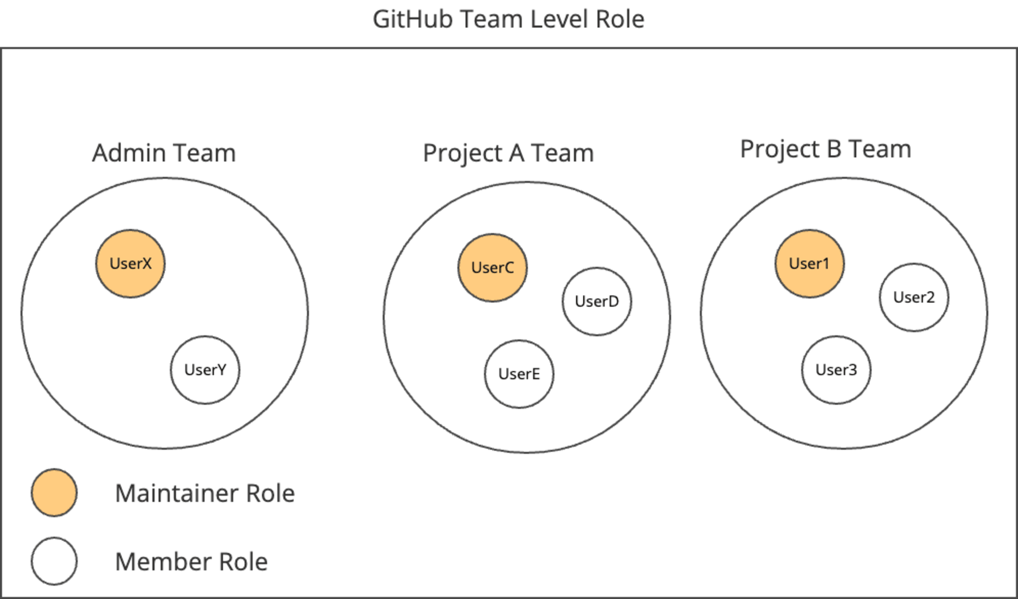 GitHub Team Level Role