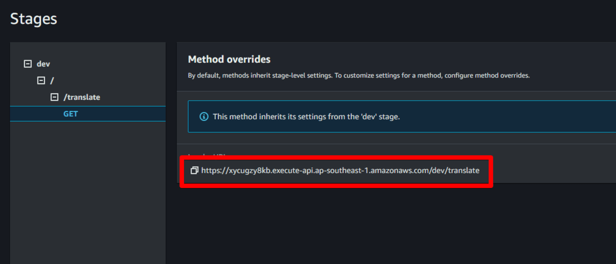 Monosnap API Gateway - Stages - Google Chrome 2024