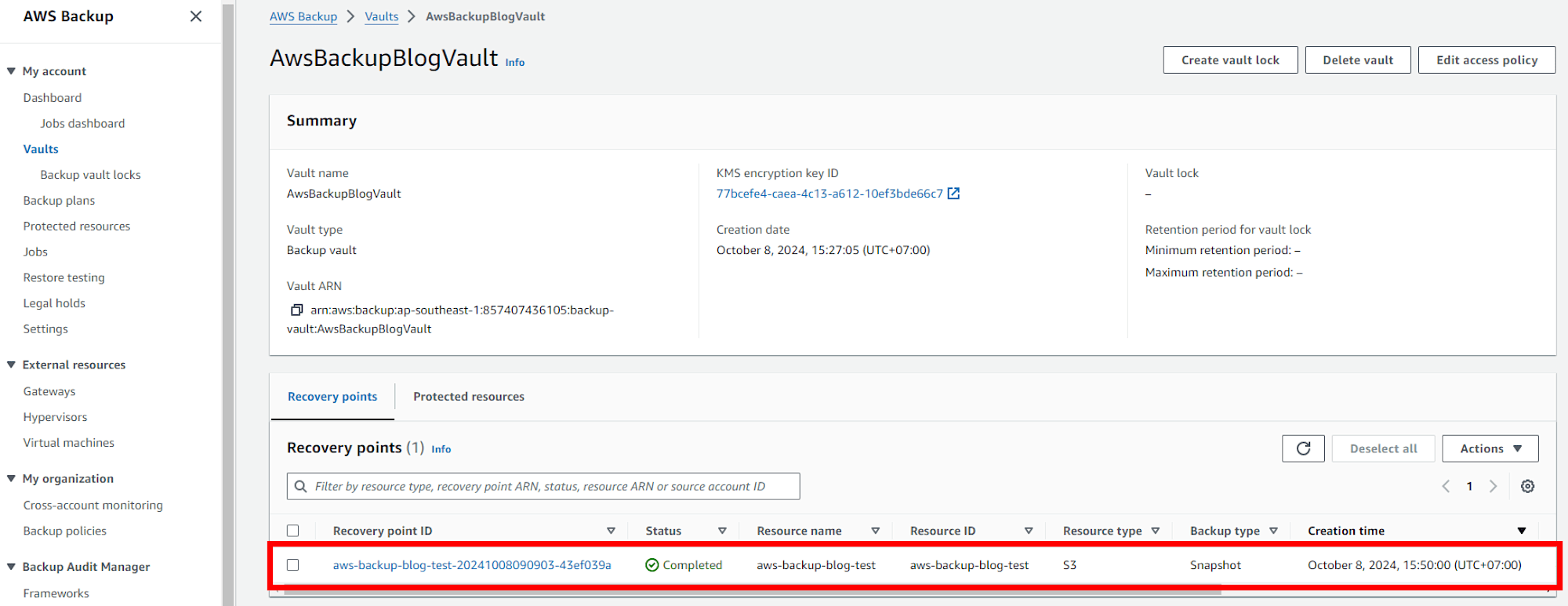 วิธีสำรองข้อมูล S3 ด้วย AWS Backup_20241008-11