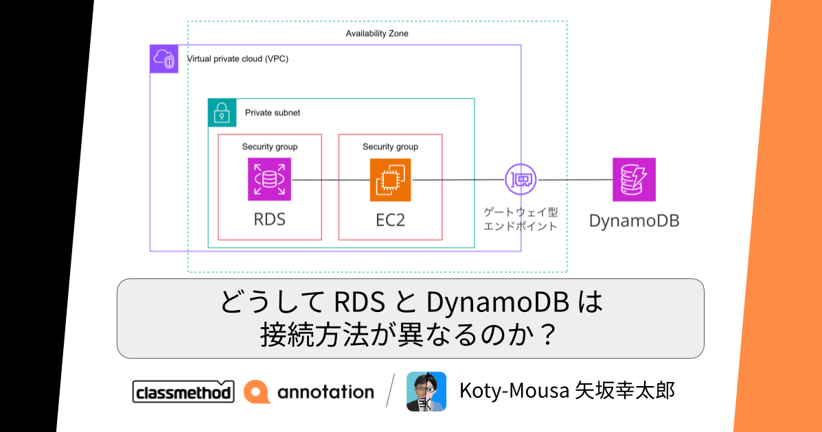 どうして RDS と DynamoDB は接続方法が異なるのか？