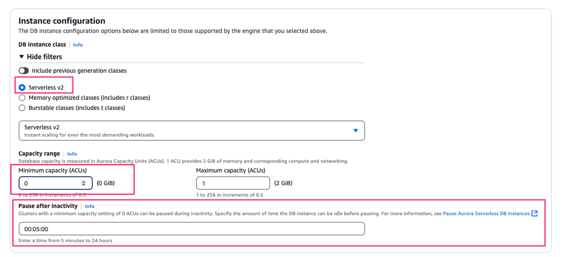 aurora-serverless-v2-config