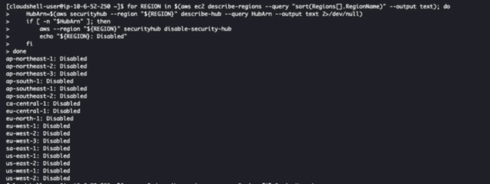 Secure Account Service Security Hub-3