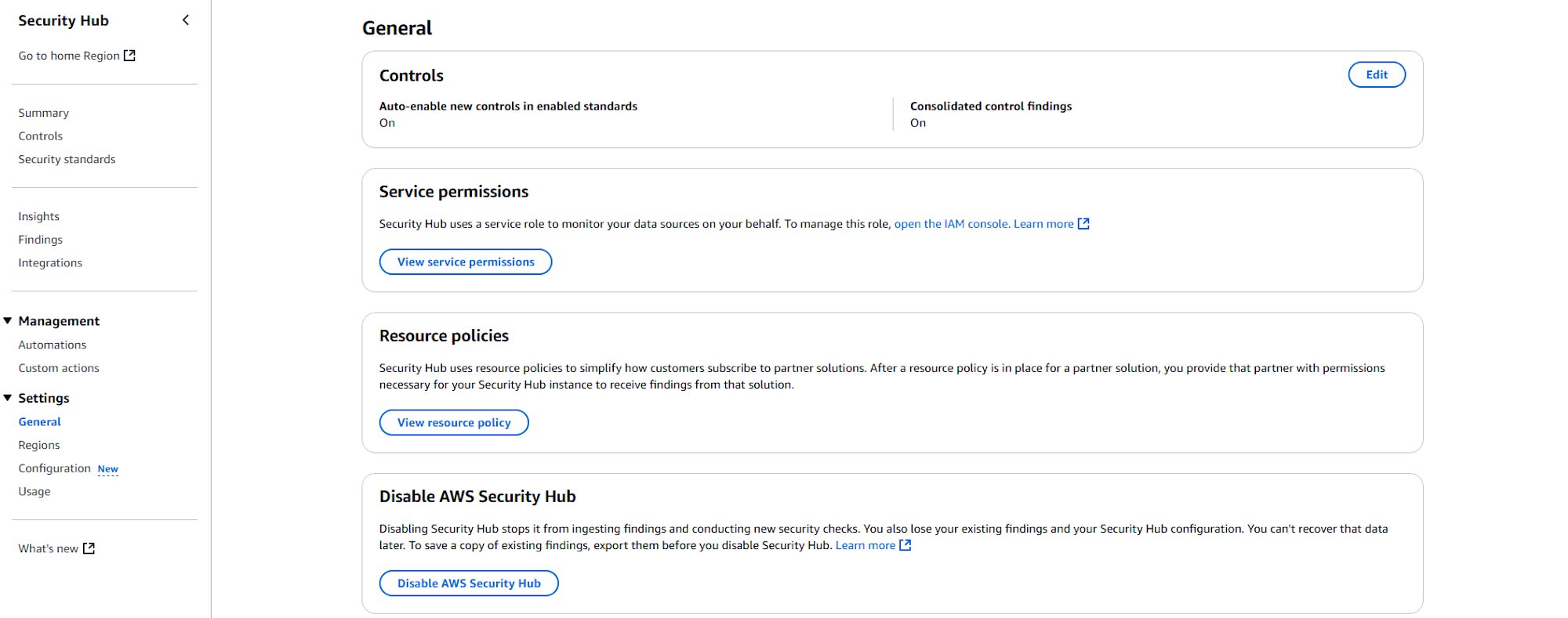 Secure Account Service Security Hub-4