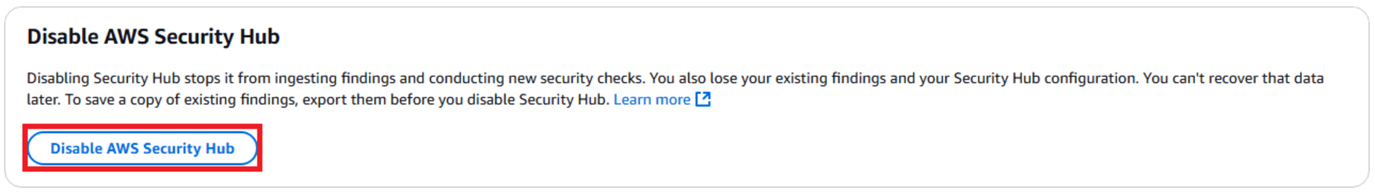 Secure Account Service Security Hub-5