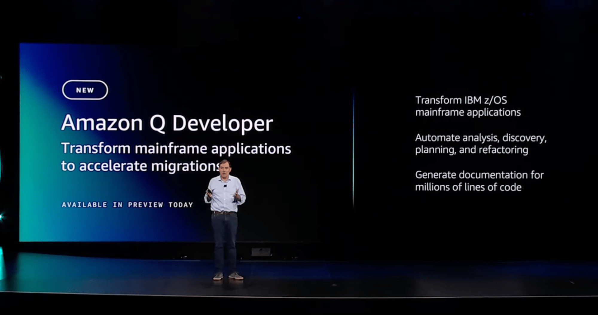 reinvent2024-ceo-keynote-announced-q-mainframe-app-accelerate-migrations