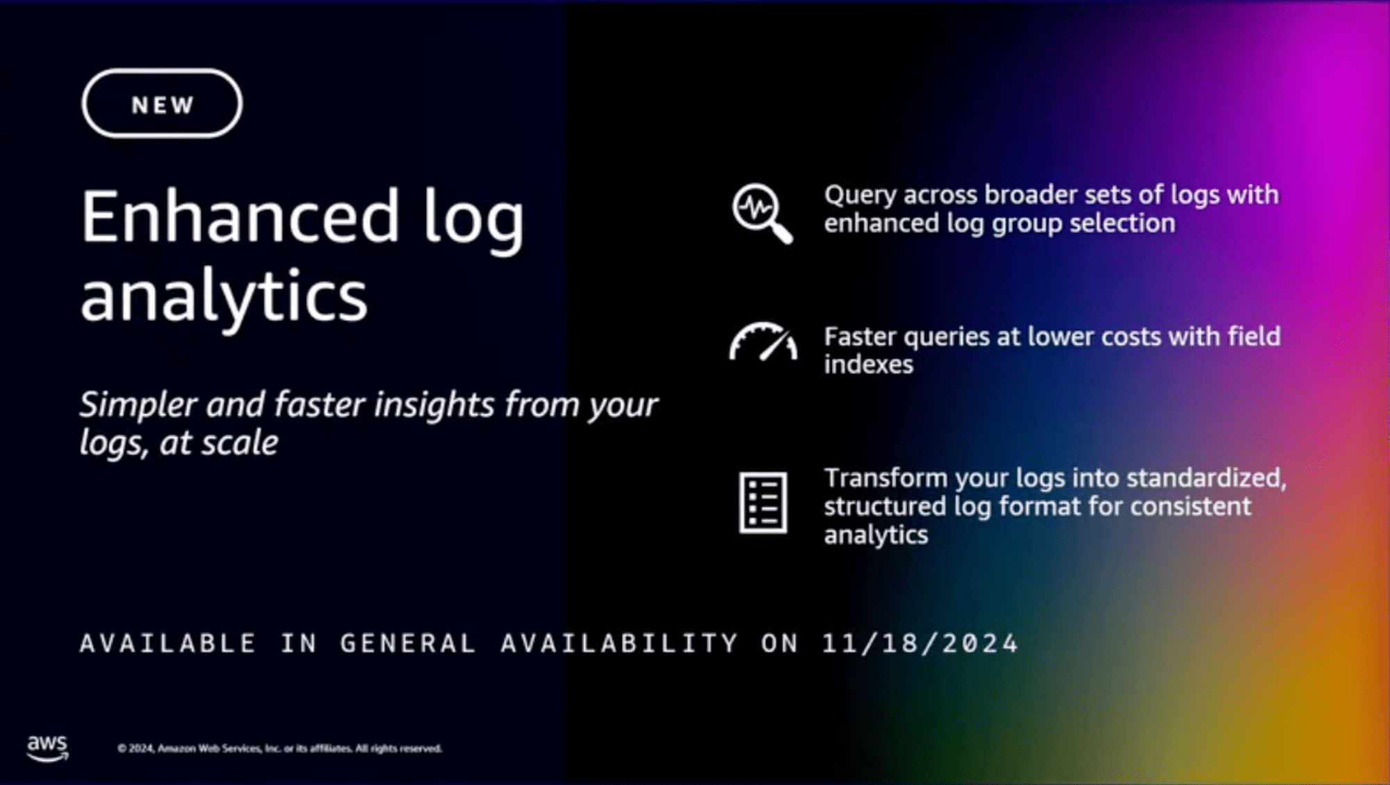 Enhanced log analytics