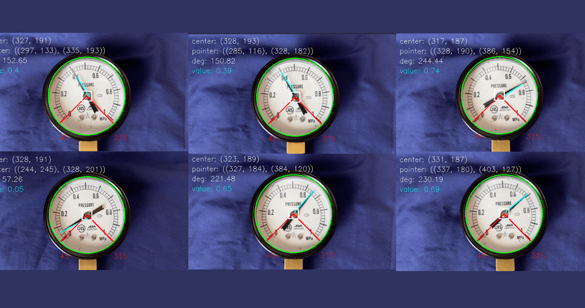 [OpenCV] 画像処理で気圧計の値を読み取ってみました